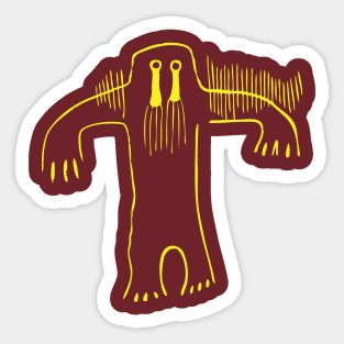 Wildman Rock Art Sticker